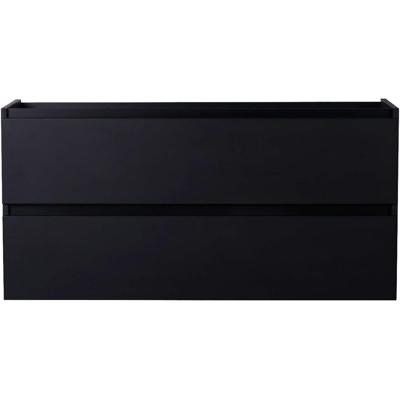 Wiesbaden Marmaris Badkamer Onderkast 120x45cm Mat Zwart met Laden