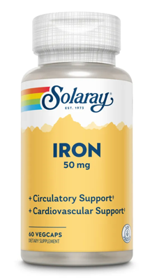 Solaray Iron 50mg Capsules Solaray Iron 50mg Capsules