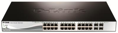 D-Link DGS-1210-28P/E 28-poorts Gigabit Smart+ Managed Switch inclusief 4x Combo SFP-poort - Alleen EU-netsnoer
