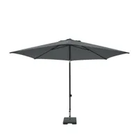 Madison Parasol mykanos push-up 250cm grijs - thumbnail