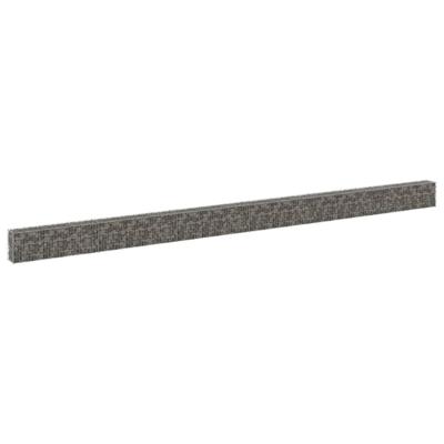 Schanskorfmuur met deksels 900x30x50 cm gegalvaniseerd staal