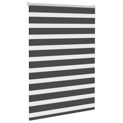 VidaXL Zebra rolgordijn 110x100 cm stofbreedte 105,9 cm zwart