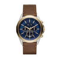 Horlogeband Armani Exchange AX2612 Leder Bruin 22mm - thumbnail