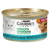 Gourmet Nature's Creations met tonijn nat kattenvoer (blik 85 gr) 24 x 85 g - thumbnail