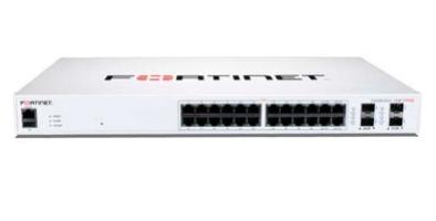 FORTINET FortiSwitch 124F-POE - FS-124F-POE, L2+ PoE-schakelaar met 24GE + 4SFP+, 24 PoE-poorten, rackmontage