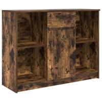 Dressoir met lade 101x35x76 cm spaanplaat gerookt eikenkleurig - thumbnail