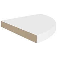 Hoekschappen zwevend 4 st 35x35x3,8 cm MDF wit - thumbnail