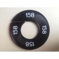 Maatring 9cm zwart/wit 158 - thumbnail