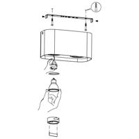 Eglo Opbouwspot Zigbee Caminales-Z 2-lichts zwart 99674 - thumbnail