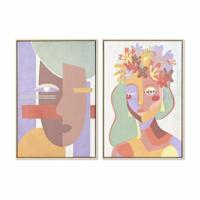 Canvas DKD Home Decor polyestyreen Canvas 63 x 4 x 93 cm - thumbnail