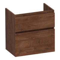 Brauer Delight - Onderkast Ondiep - 60 cm - met 2 Softclose Lades Greeploos en 1 Sifon Uitsparing - Forest Cacao - thumbnail