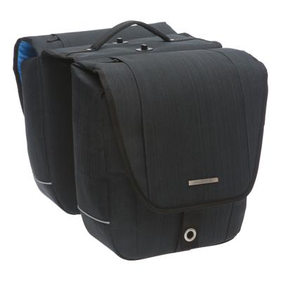 dubbele fietstas Avero afneembaar zwart dubbele fietstas Avero afneembaar zwart