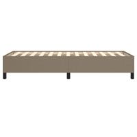 Bedframe zonder matras 90x200 cm stof taupe - thumbnail
