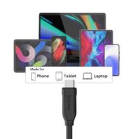 Akasa AK-CBUB70-12BK USB 3.2 Gen 2 10Gbps 100W USB Type-C 1.2m - thumbnail