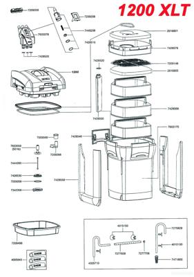 Eheim thermofilter Professional 3 1200 XLT zonder filtermassa Eheim Gebr. de Boon - Gebr de boon