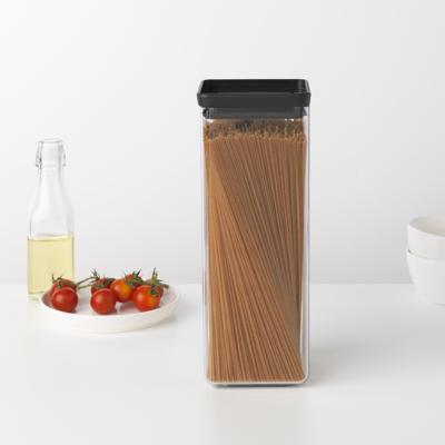 Brabantia Tasty+ voorraadbus 2.5 liter donkergrijs Brabantia Tasty+ voorraadbus 2.5 liter donkergrijs