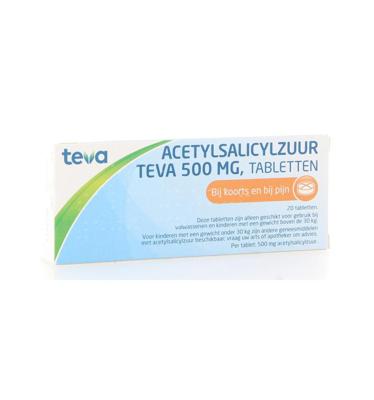Teva Acetylsalicylzuur 500mg Tabletten Teva Acetylsalicylzuur 500mg Tabletten