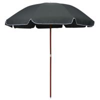 VidaXL Parasol met stalen paal 240 cm antracietkleurig - thumbnail