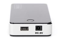 Digitus DA-70222 interface hub 480 Mbit/s Zwart, Zilver - thumbnail