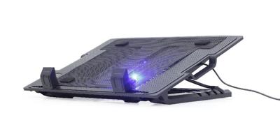 Gembird NBS-1F17T-01 Cooling-pad voor laptop In hoogte verstelbaar