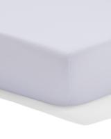 HEMA Topper hoeslaken 180x200cm percale wit (wit) - thumbnail