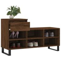 VidaXL Schoenenkast 102x36x60 cm bewerkt hout bruin eikenkleur - thumbnail