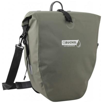 Buchel Tas enkel forest green waterproof 25,4 liter quick mount bevestiging