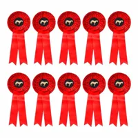 Rozetten (per 10 stuks) rood - thumbnail