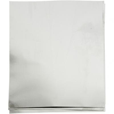 Creativ Company Reliëffolie, a5, vel 148x210 mm, dikte 0,9 mm, zilver, 10 stuk/ 1 doos