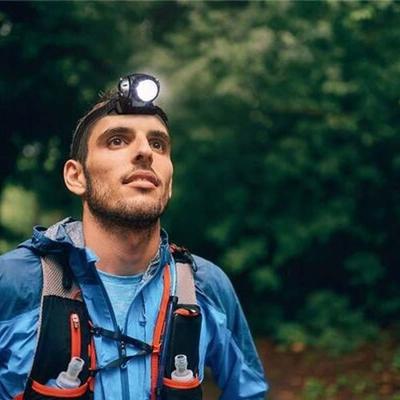 HI Hoofdlamp LED - Verstelbare Hoofdband - 3 Lichtstanden - Spatwaterdicht - Zwart