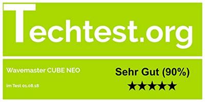 wavemaster CUBE NEO black - rek-luidsprekersysteem (50 Watt) met Bluetooth-streaming, digitale aansluiting en IR-afstandsbediening, actieve boxen, gebruik voor TV/Tablet/Smartphone, zwart (66380)