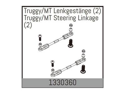 Absima - Truggy/MT Steering Linkage (2) (1330360)