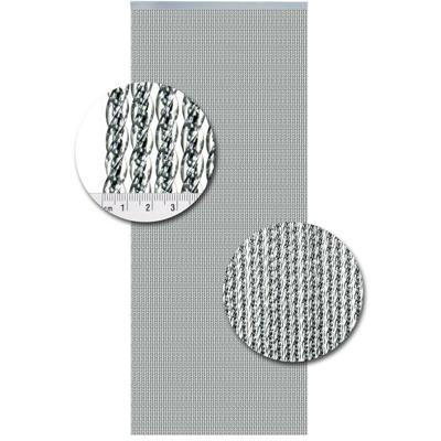 Vliegengordijn Kunststof Venetie Zilver - 92cm x 210cm Vliegengordijn Kunststof Venetie Zilver - 92cm x 210cm