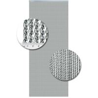 Vliegengordijn Kunststof Venetie Zilver - 92cm x 210cm - thumbnail