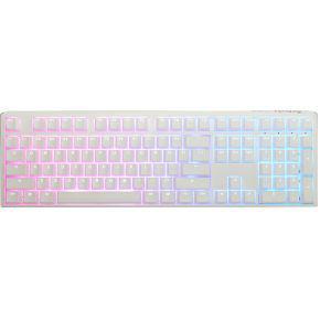 Ducky one 3 aura white, toetsenbord (wit, us lay-out, cherry mx speed silver, abs double shot, hot swap)