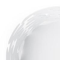 Alessi Barket Schaal wit RVS 21 cm - thumbnail