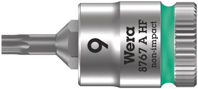 Wera 8767 A HF TORX® Zyklop Bit/dop-combinatie met 1/4" Aandrijving met Vasthoudfunctie, TX 9 x 28 mm - 1 stuk(s) - 05003361001 Wera 8767 A HF TORX® Zyklop Bit/dop-combinatie met 1/4" Aandrijving met Vasthoudfunctie, TX 9 x 28 mm - 1 stuk(s) - 05003361001