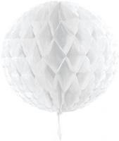 Honeycomb bal wit 30cm - thumbnail