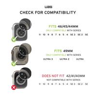 Urban Armor Gear Scout Sportieve horlogeband 44 mm, 45 mm, 46 mm Zwart Watch Ultra 2, Watch Ultra 3 - thumbnail