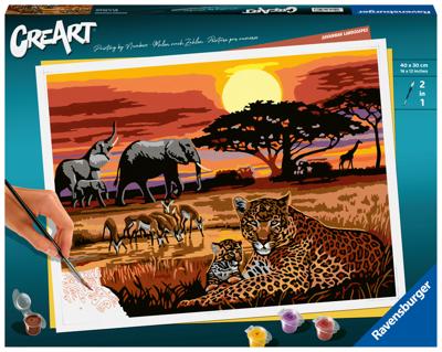Ravensburger creart schilderen op nummer - savannah landscapes Ravensburger creart schilderen op nummer - savannah landscapes