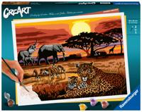 Ravensburger creart schilderen op nummer - savannah landscapes - thumbnail