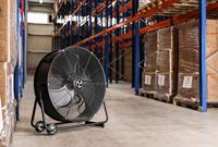 CasaFan DF800 Eco IP54 SL Vloerventilator 123 W (Ø x h) 88 cm x 92 cm Zwart (mat) Zwenkbaar - thumbnail