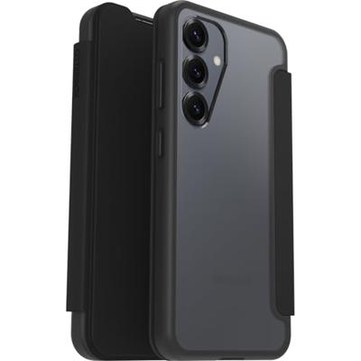 Otterbox React Series Folio Booklet Samsung Galaxy S25 Transparant, Zwart Inductieve lading Otterbox React Series Folio Booklet Samsung Galaxy S25 Transparant, Zwart Inductieve lading