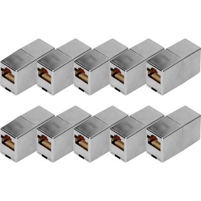 Digitus DN-93901-10 5e, klasse D, RJ45 modulaire koppeling - 10 stuks. DN-93901-10 RJ45, behuizing (koppeling) Aantal polen (sensoren) 8 Zilver 10 stuk(s) Digitus DN-93901-10 5e, klasse D, RJ45 modulaire koppeling - 10 stuks. DN-93901-10 RJ45, behuizing (koppeling) Aantal polen (sensoren) 8 Zilver 10 stuk(s)