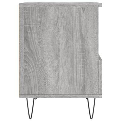 Nachtkastje 40x35x50 cm bewerkt hout grijs sonoma eikenkleurig Nachtkastje 40x35x50 cm bewerkt hout grijs sonoma eikenkleurig