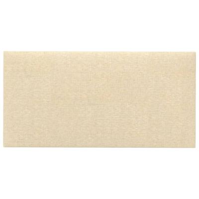 Wandpanelen 12 st 2,16 m 60x30 cm stof crmekleurig