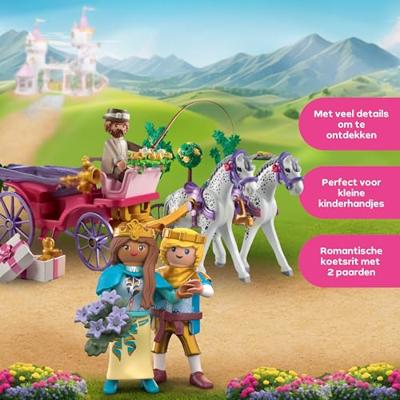 PLAYMOBIL Princess Magic koetsrit met prins en prinses 71846 - thumbnail