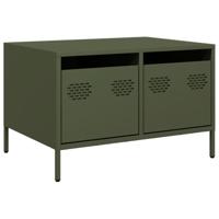 Tv-meubel 68x50x43,5 cm koudgewalst staal olijfgroen - thumbnail