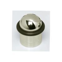 Intersteel Deurstop met ring - nikkel glans - thumbnail