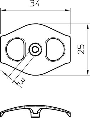OBO Bettermann 2222809 Nagelklem Natuur 100 stuk(s)